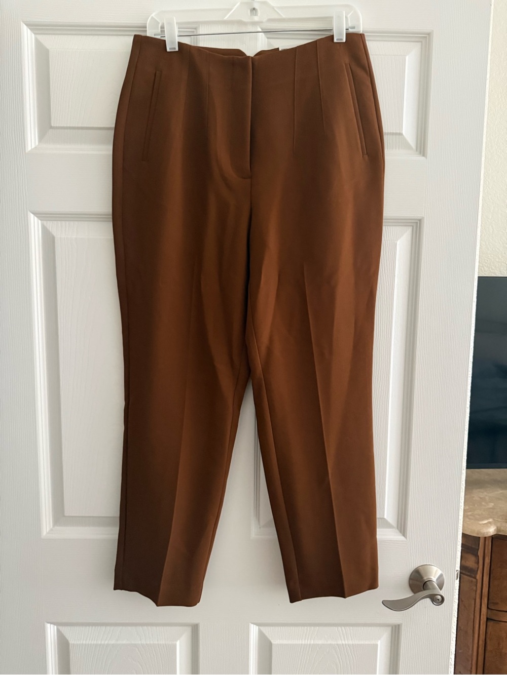 Nine West Women's Brown Straight-Leg Trousers